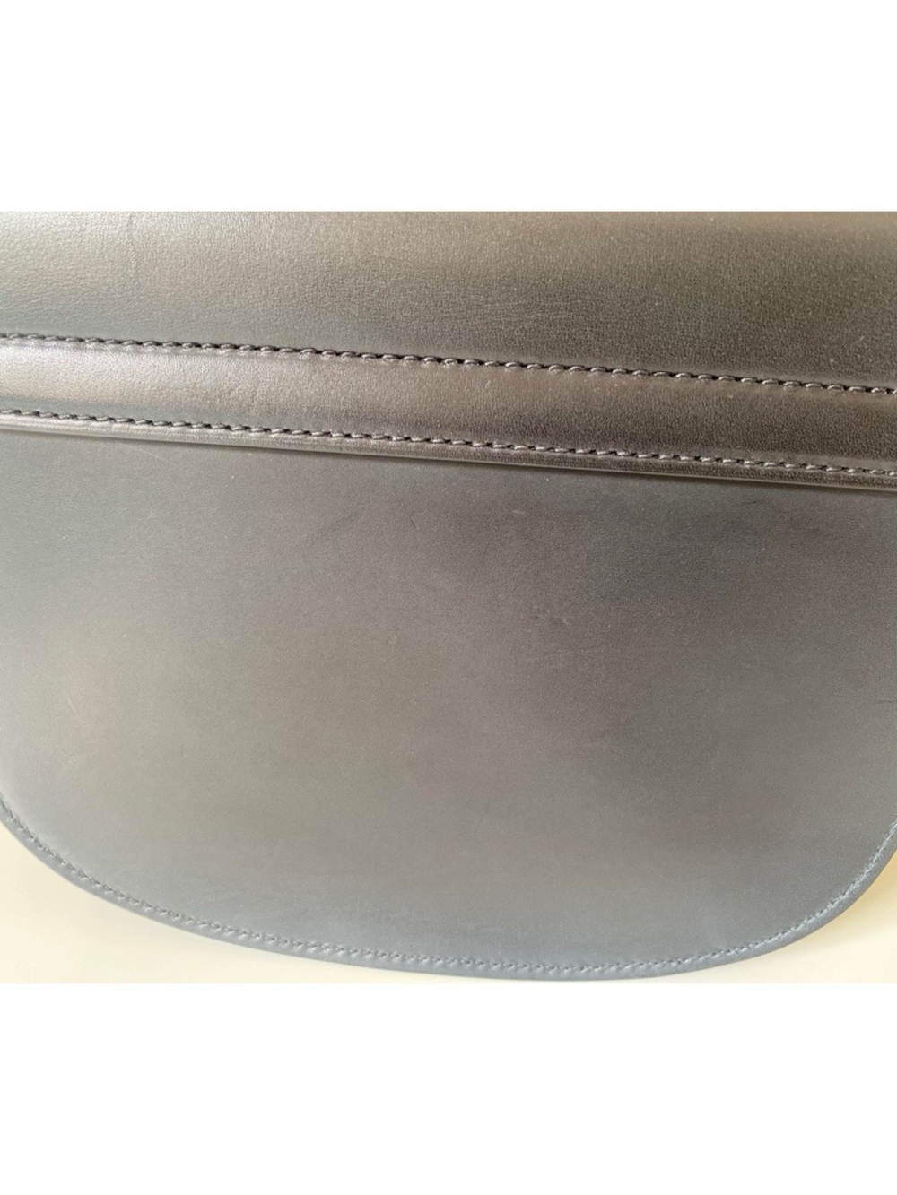 Saint Laurent Black Leather Crossbody with Gold YSL Logo - Picture 7 of 14